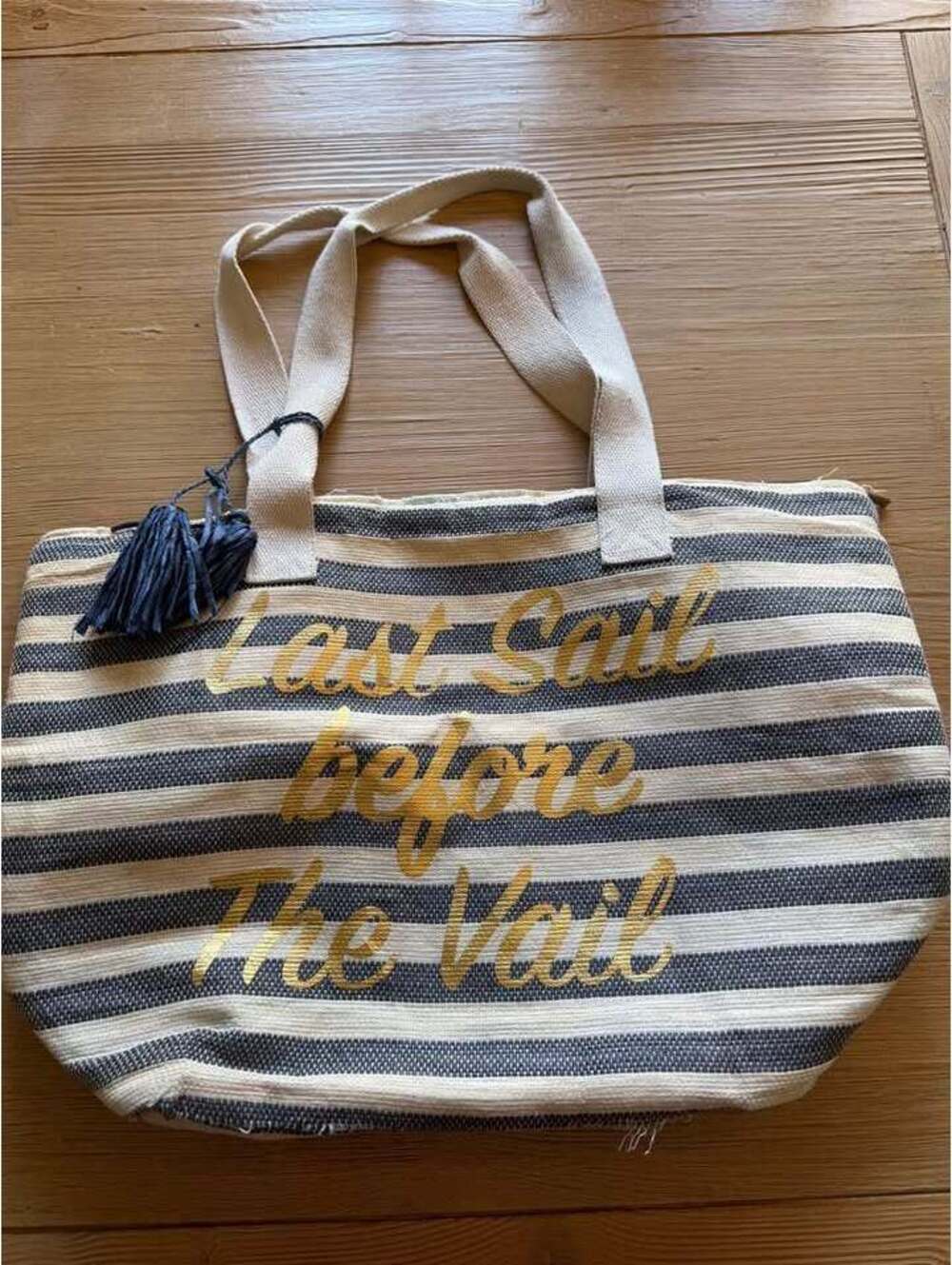 Striped Tote Bag